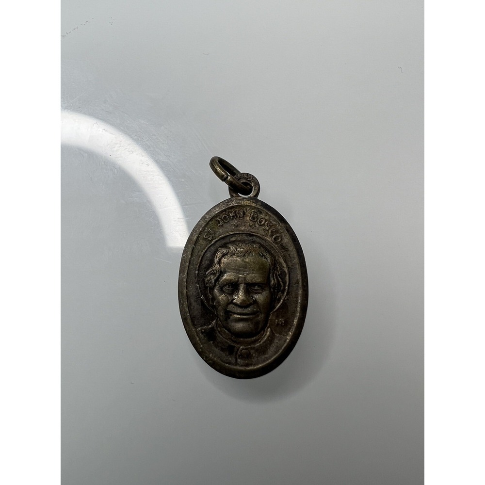 Vintage Catholic "St John Bosco" Dominic Savio Charm Pendant Religious